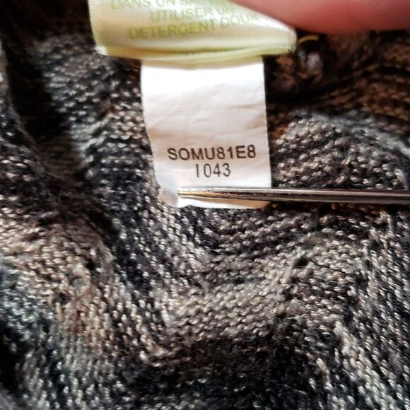 Sigrid Olsen | Herringbone Faux‎ Wrap Sweater Medium - Picture 10 of 10